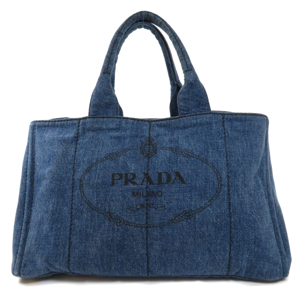 Prada Canapa Tote Bag Denim - Picture 11 of 11
